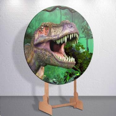 Imagem de Capa Painel Redondo Festa Parque Dos Dinossauros Estampa Infantil Mini