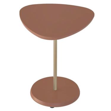 Imagem de Mesa Apoio Alta Mdf Para Sala De Estar 51 Cm 4697 Terracota Arly Terracota