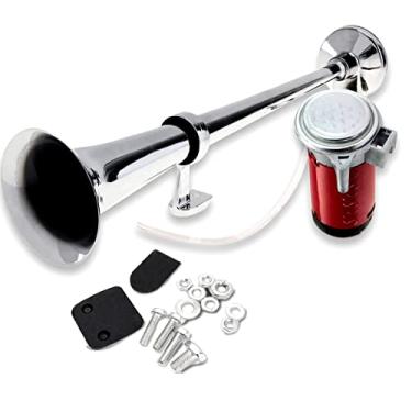 Imagem de VaygWay Kit de compressor de buzina de trem Air Horn 12v Loud-150DB - Trompete único para carro, buzina de ar e caminhão, kit de buzina
