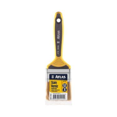 Imagem de Pincel atlas 419/6 dupla p/stain e verniz 2-1/2''