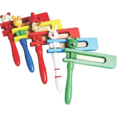 Imagem de Instrumento Musical Catraca Infantil 15 CM - Sortido - Toy MIX