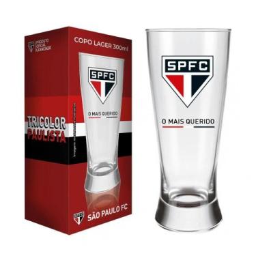 Imagem de Copo Tulipa São Paulo 300ml Oficial Time de Futebol Presente Tricolor 
