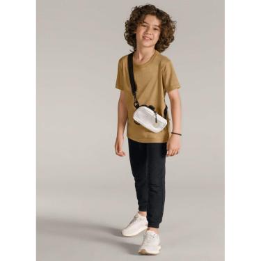 Imagem de Calça Jogger Básica em Moletinho infantil menino Brandili-Preto