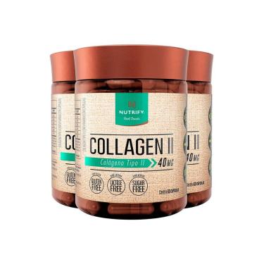 Imagem de Kit 3 Collagen Ii Colágeno Tipo 2 Nutrify 60 Cápsulas