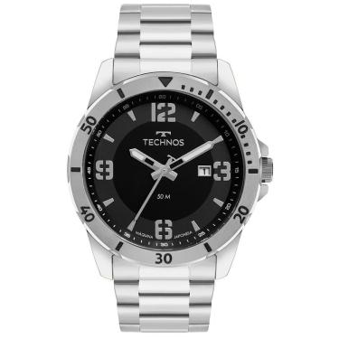 Imagem de Relógio Technos Masculino Militar Prata - 2115myn/1p