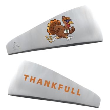 Imagem de Bandanas de corrida Turkey Trot - faixa de ação de graças - faixas de transpiração para homens e mulheres - branca
