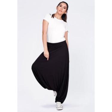 Imagem de Calça Saruel Malha Preto - P - Veste do 38 ao 40-Feminino