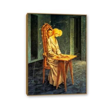Imagem de Zeichn8u Remedios Varo Decoração de parede presença perturbadora impressões em tela pintura surrealismo arte de parede decoração de casa Remedios Varo pôster presente para quarto sala de estar 100 x
