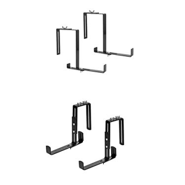 Imagem de Yosoo Gancho de Vaso de Flores Suspenso, Ganchos de Ferro para Plantas Externas e Internas, Suportes de Corrimão Ajustáveis ​​para Varandas e Jardins (2)