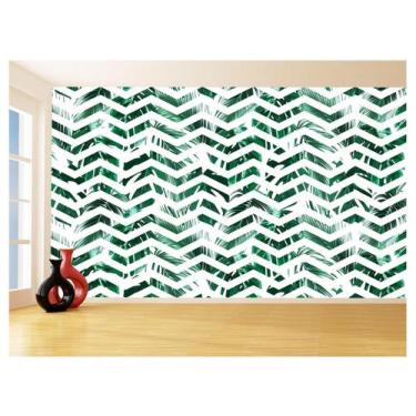 Imagem de Papel De Parede 3D Sala Chevron Zig Zag Listras 3,5M Zig87 - Você Deco