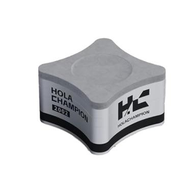 Imagem de THXLCON Giz de taco de bilhar feito à mão na Finlândia (formato de disco de jogador profissional, cinza, 1 peça)