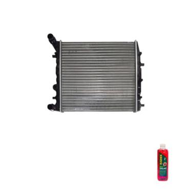 Imagem de Kit Radiador VW Fox e Polo 2003 a 2005 com Aditivo Radiador RadiEx R1952 Rosa
