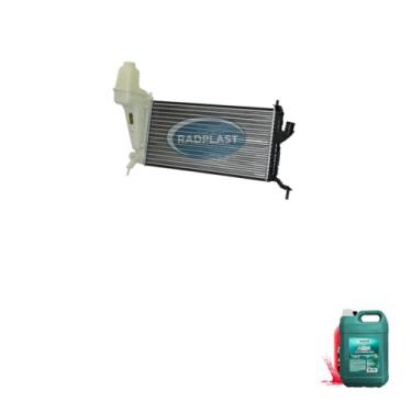 Imagem de Kit Radiador GM Celta 1.0/1.4 00/05 Com Ar + Aditivo Paraflu Rosa 1L + Água Desmineralizada 5L