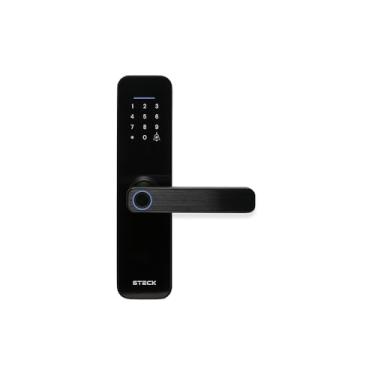 Imagem de Steck, Fechadura Inteligente Wi-Fi Com Maçaneta e Biometria, Ambiente Conectado, SLOCK3PS1