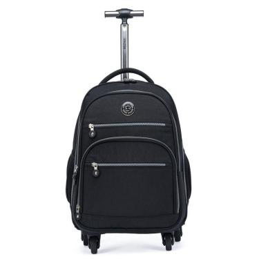 Imagem de Mochila Carrinho Juvenil Escolar Reforçada Mordena Espaçosa 20 Litros-Feminino