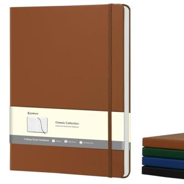 Imagem de Comix A4 Lined Journal Notebooks, 240 Pages, 8.5 x 11 Inches, Brown, Hardcover Journaling Notebooks for Men & Women- Fits for Office, Business, School, Notes Taking & Writing