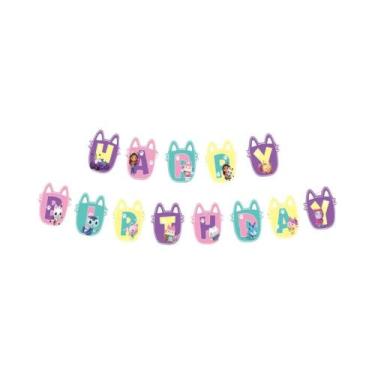 Imagem de Decorações De Festa De Aniversário Gabby Dollhouse Rosa, Suprimentos P