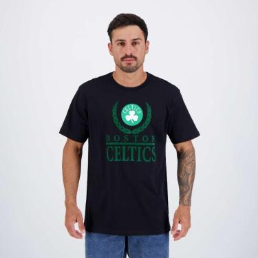Imagem de Camiseta NBA Bay Leaf Boston Celtics Preta-Masculino