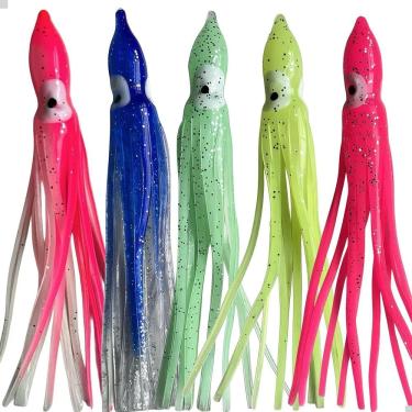 Imagem de Kit 5 Isca Artificial Luminosa Soft Bait