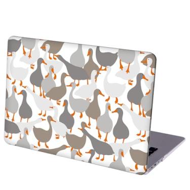 Imagem de MINGDAO Compatível com MacBook Air 13 polegadas Retina Display com Touch ID, capa rígida com capa de teclado e protetor de tela (M1 A2337 A2179 A1932, versão 2018-2020) - Ducks MD5348