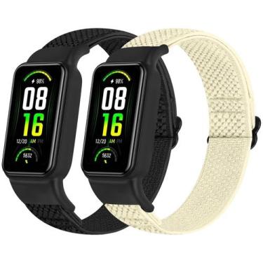 Imagem de Alças de reposição TumpCez Solo Loop Elastic Nylon para Amazfit Band 7