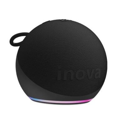 Imagem de Caixa de Som, INAVA, Melhor Alto-Falante Portátil Bluetooth com Som até Hoje, Graves e Agudos Surround 360°, 20 Horas de Duração da Bateria - Compatível com Alexa (Preto)