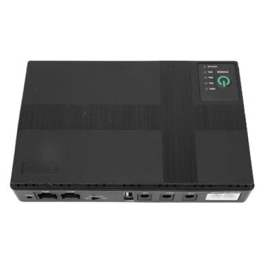Imagem de ASHATA Mini UPS Com Fonte de Alimentação Ininterrupta de 10400mAh, Protege Roteadores WIFI, Modem, Câmeras, Com Porta USB POE, 5VDC/9VDC/12VDC, Alimentação de 18W, Bateria de Backup UPS, (Plugue dos