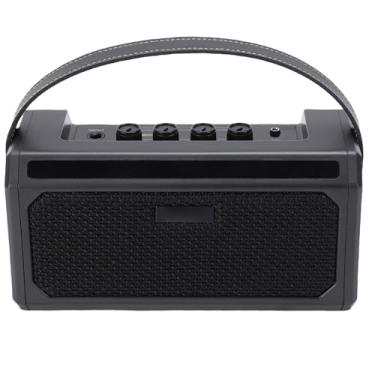 Imagem de RiToEasysports Amplificador de Guitarra, Amplificador de Guitarra Elétrica Portátil Recarregável de 10w Com Entrada para Fone de Ouvido para Prática Ao Ar Livre