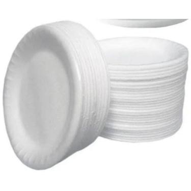 Imagem de Prato De Isopor Térmico 15Cm Raso Ultra C/300  3 Unds 