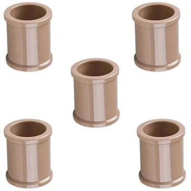 Imagem de Luva Pvc 32Mm Marrom Conexão Encanamento Kit 05 Un