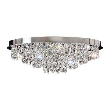 Imagem de Plafon Bivolt Redondo 40cm G9 Italia Bronzearte Transparente