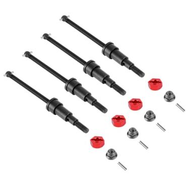 Imagem de GLOBACT #45 Steel CVD Driveshaft RC Drive Shafts Set for Arrma 1/18 Granite Grom 1/14 Typhon Grom 1/18 RC Monster Truck Buggy Upgrade Replace ARA311198