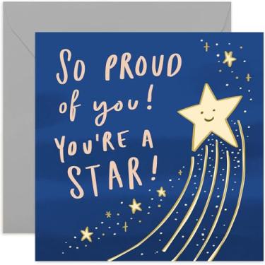 Imagem de Old English Co. You're A Star Card - Cute Well Done Congratulations Card For Adults and Children | Celebrate Passed Exams, New Job, Starting School or University | Blank Inside & Envelope IncludedF