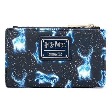 Imagem de Loungefly Carteira de couro sintético Harry Potter Expecto Patronus toda estampada, Multi, One Size, Carteira dobrável