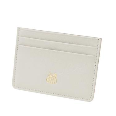 Imagem de Porta-Cartão de Couro Santos F.C. 0010 - Produto Oficial, Branco