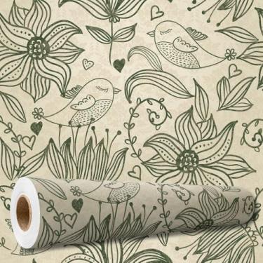 Imagem de Rolo Papel de Parede Auto Adesivo Lavável Full-HD Interno ou Externo Flores e Floral(1,0 x 0,47 metros,07)