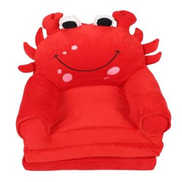 Imagem de Cryfokt Boneca de Desenho Animado Infantil, sofá Dobrável Aberto de Pelúcia para Meninos e Meninas, sofá Dobrável Durável para Crianças para Assistir TV, Assento Leve para Criança para área de