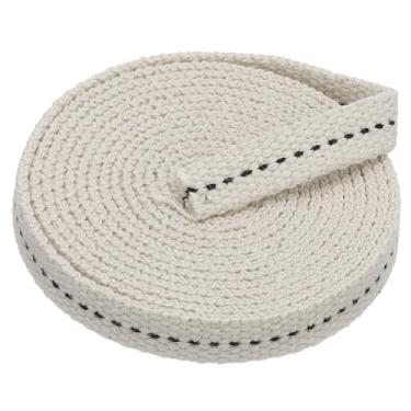 Imagem de PATIKIL Pavio plano 100% algodão, 100 cm de largura, pavio de óleo com ponto preto para lâmpada de querosene queimador de óleo