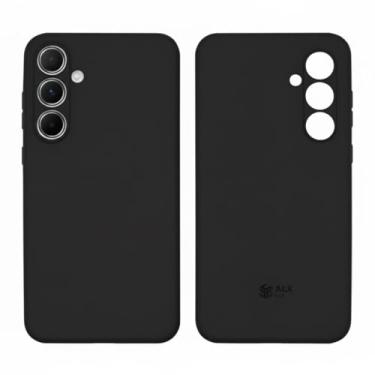 Imagem de Capa Capinha Compatível Galaxy A35 Silicone Aveludado Premium Antichoque (PRETO)