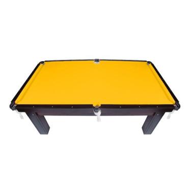 Imagem de Mesa de Sinuca/Bilhar Black & Yellow Semioficial 2,20x1,20m Dinâmica D