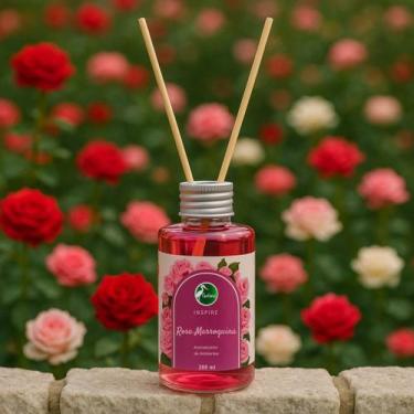Imagem de Difusor De Aromas Ambiente Vareta Pantanal Aromas 200ml, Rosa Marroqui