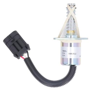 Imagem de Válvula solenoide de freio 12v, válvula solenoide de desligamento de combustível para bobcat skid steer s150 s160 s185, material de liga de aço oem 6681512