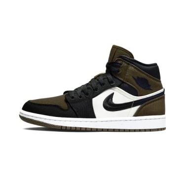 Imagem de Jordan Womens WMNS Air Jordan 1 Mid SE DV0427 301 Olive Toe - Size 5W