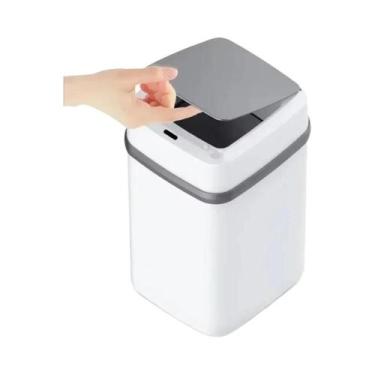 Imagem de Lixeira Inteligente Com Sensor De Toque De 13L Para Banheiro, Cozinha 