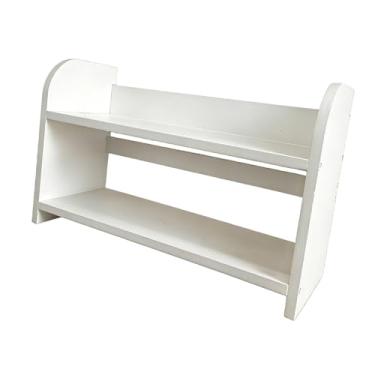Imagem de Bothyi Organizador de mesa para escritório, prateleiras modernas e elegantes para guardar cosméticos, ideal para sala de jantar e dormitórios, Branco