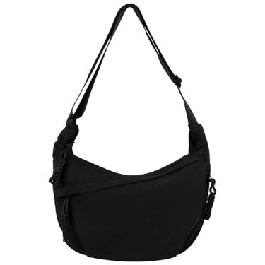 Imagem de avirl Bolsa tiracolo Crescent moderna bolsa tiracolo feminina pequena, Preto