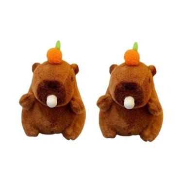 Imagem de Brinquedo De Pelúcia De Capivara Fofo, Portátil, Com Soprador De Bolha