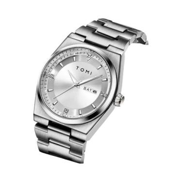 Imagem de Relógio De Quartzo Masculino Para Negócios Com Pulseira De Aço, Calend