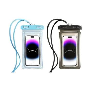 Imagem de Bolsa Transparente Impermeável Para Celular Com Tela Sensível Ao Toque