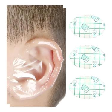 Imagem de 100 Protetores Ouvido Impermeável Bebê Touca Banho Natação T